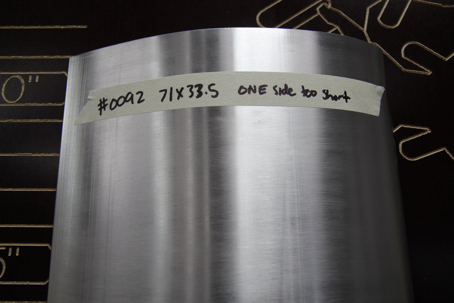 71" wang 33.5" spacing #0092