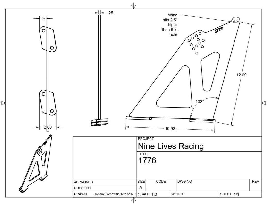 NLR universal pylons 1776 - Nine Lives Racing