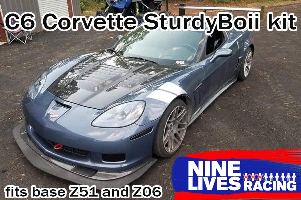 Corvette Sturdy Boii Splitter Mounts  C6 & Zo6 ‘05- 13 - New - Nine Lives Racing