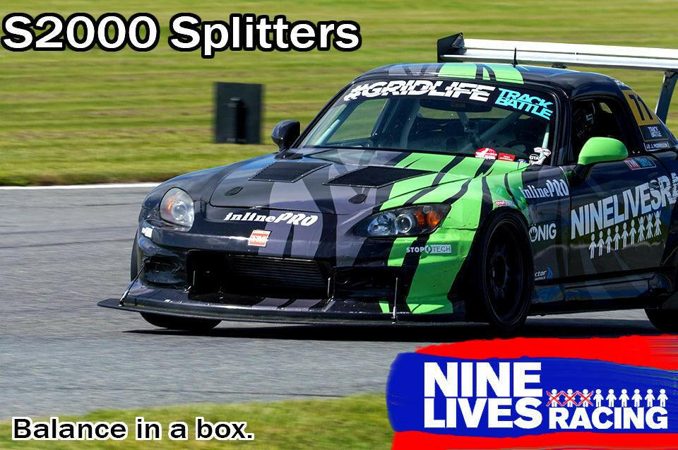 S2000 Rocket Nose Splitter for Voltex bumbers ’99-09 - Nine Lives Racing