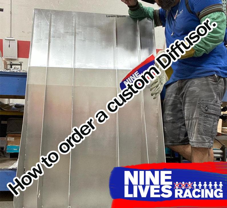 How To Order A Custom Diffusor. - Nine Lives Racing