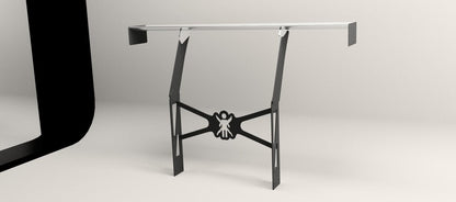 3D render depicting the nine lives racing chassis mounted F150 big wang kit.