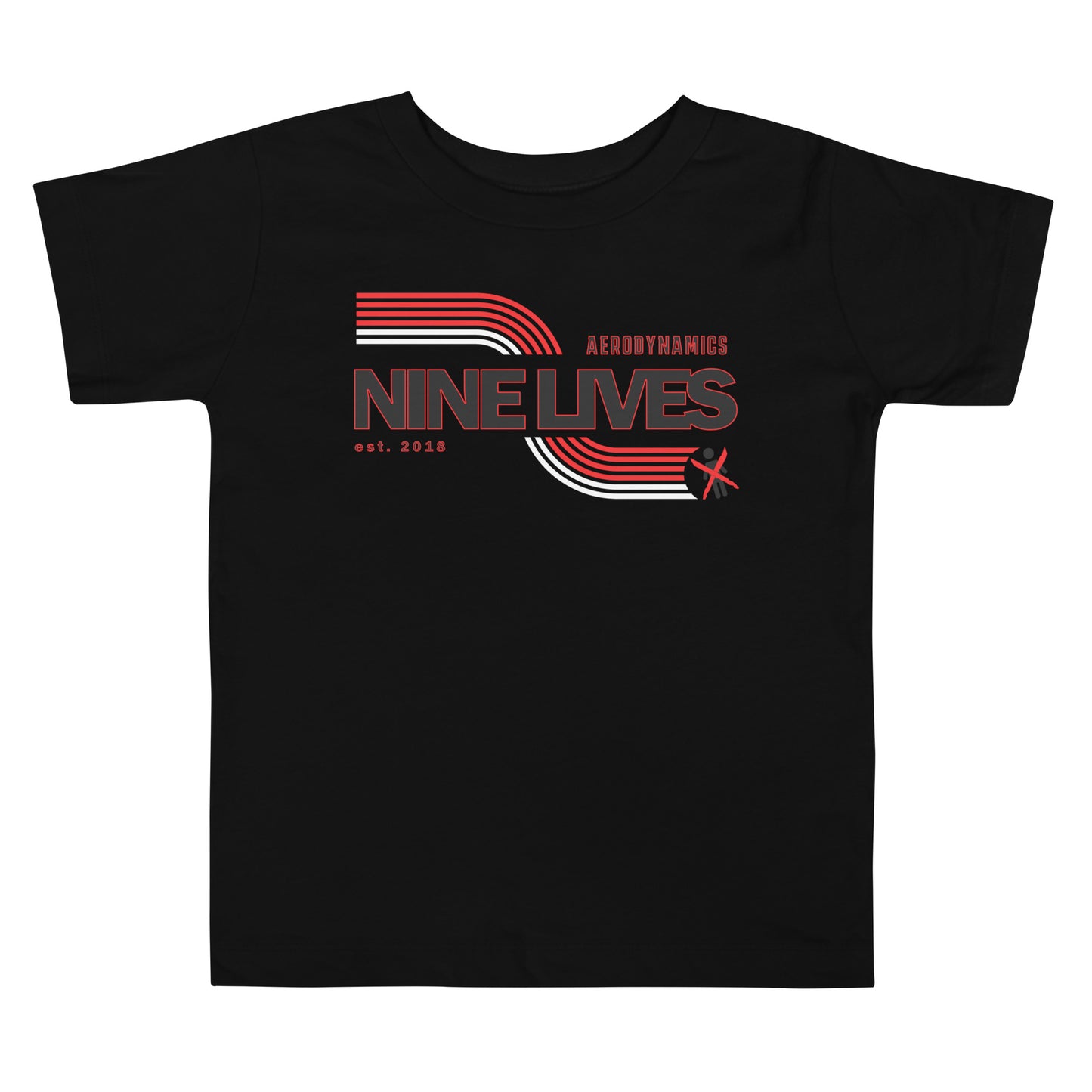 Nine Lives Racing Swoosh Toddler Short Sleeve Tee