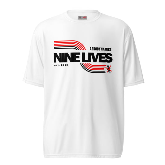 Nine Lives Swoosh performance crew neck t-shirt