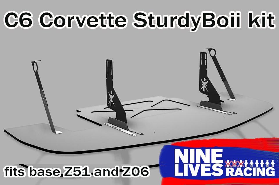 Corvette Sturdy Boii Splitter Mounts  C6 & Zo6 ‘05- 13 - New - Nine Lives Racing