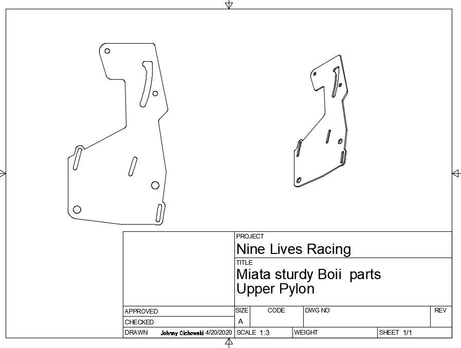 Miata Sturdy Boii Replacement Parts - NA/NB - Nine Lives Racing