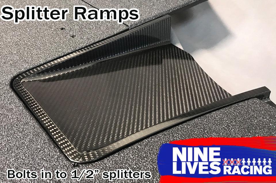 Nine Lives Carbon Splitter Ramps By Morlind Engineering - Nine Lives Racing
